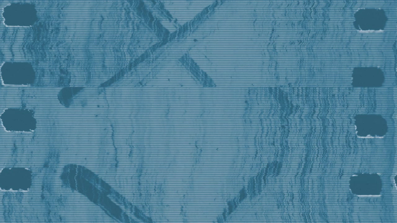 Blauer Grunge-Verlauf mit blauem Rauschen und Glitch-Effekt