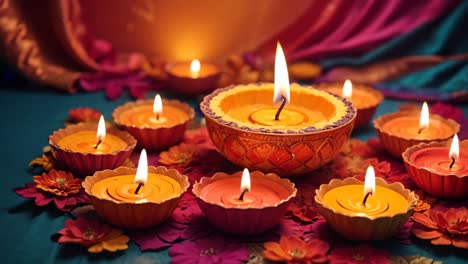 diwali diyas and decorations