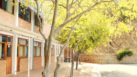 kids running in corridor