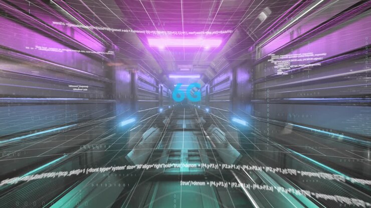 Questa animazione mostra codifica binaria ed elaborazione dati che si muovono su uno sfondo trasparente
