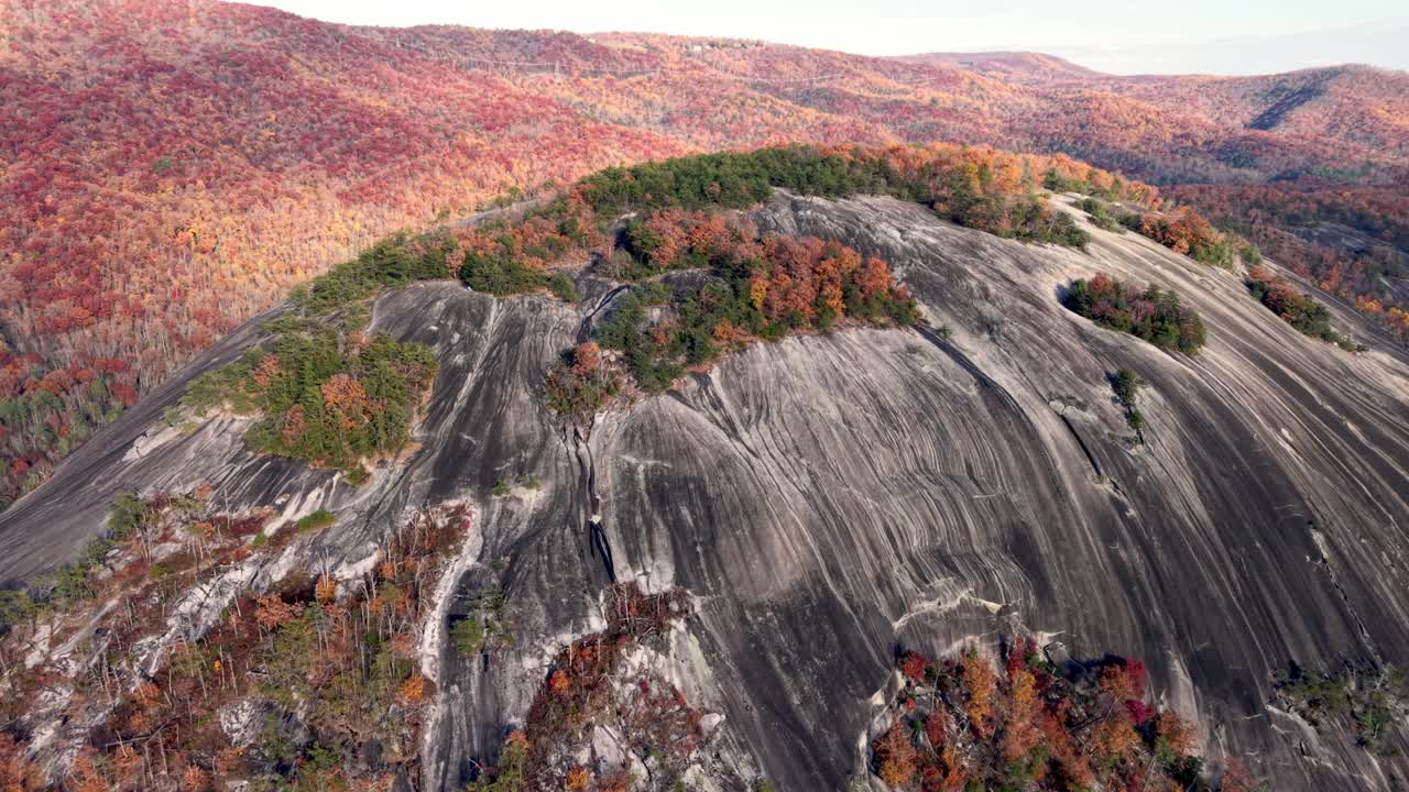 노스캐롤라이나 스톤 마운틴 위로 항공 푸시