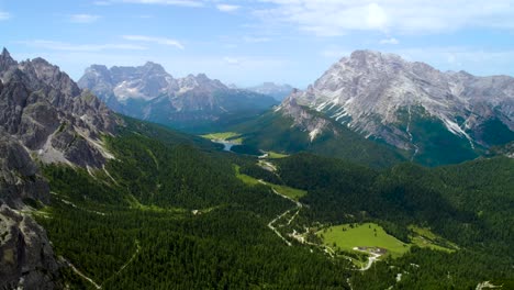 national nature park tre cime in the dolomites alps. beautiful nature of italy.