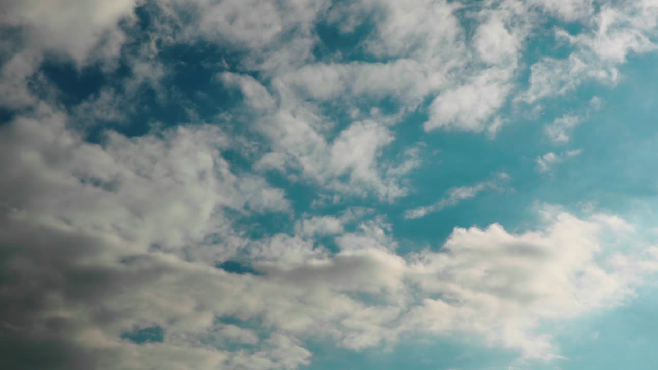 lapso de tiempo hermoso cielo azul con fondo de nubes