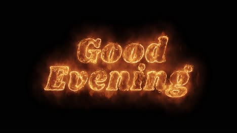 good evening in fire