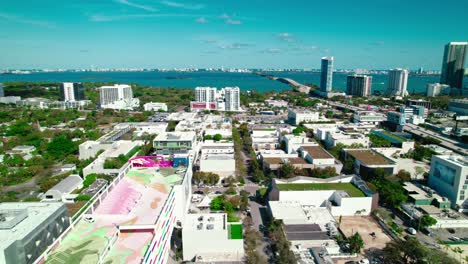 aerial view of miami cityscape