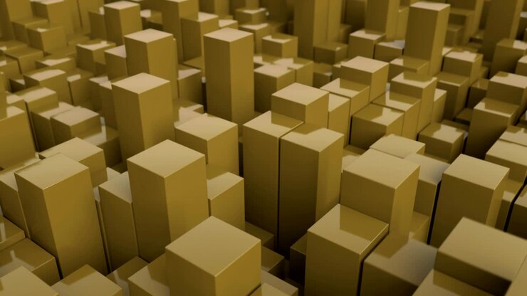 4K Abstract Digital Blockchain.
