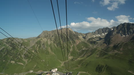 cable car ride in the pic du midi pyrenees