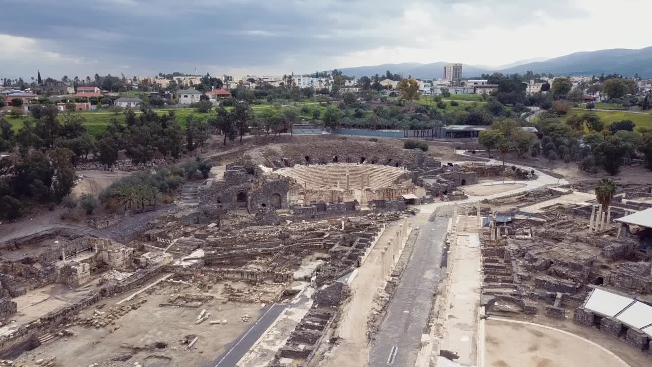 la antigua escitópolis en beit shean, israel
