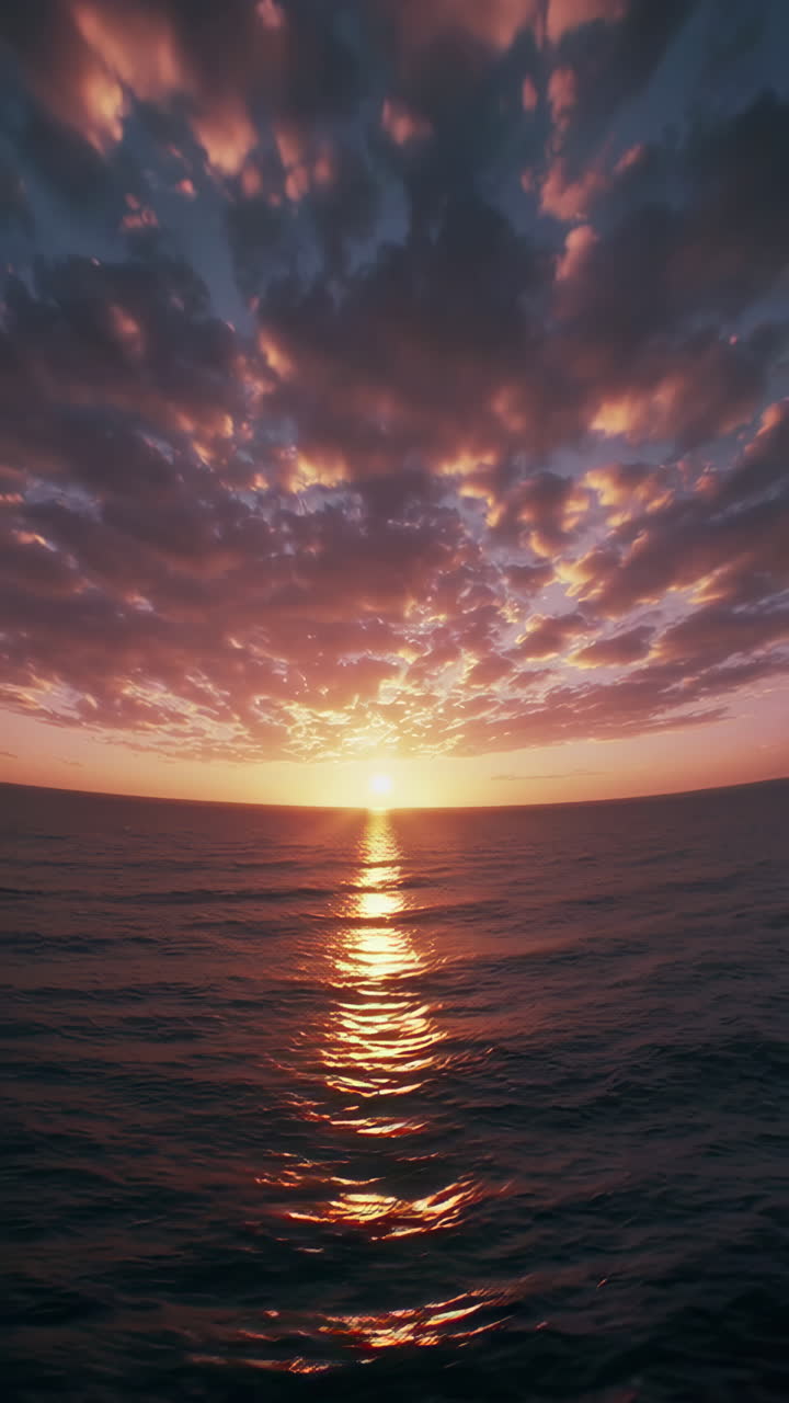 Solnedgang over havet