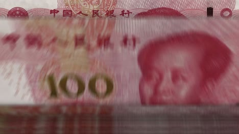 el yuan chino contra el dólar de hong kong dinero billete animación de bucle