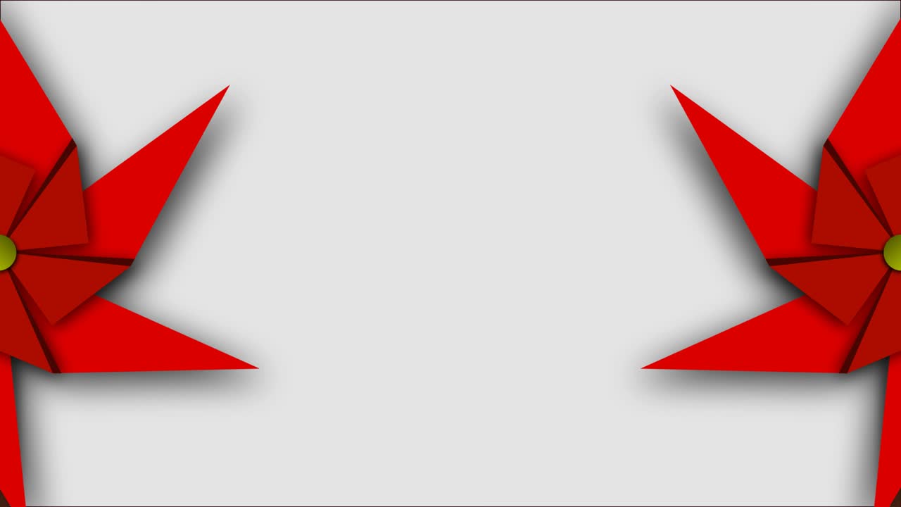 бумажная ветряная мельница, бумажная вентиляторная анимация для движущейся графики, графические элементы.