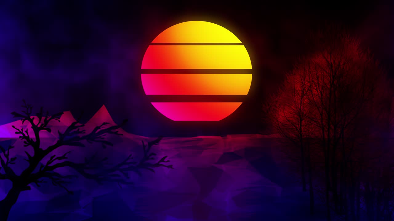 fondo retro de los años 80 - resolución 4k - video de stock en bucle