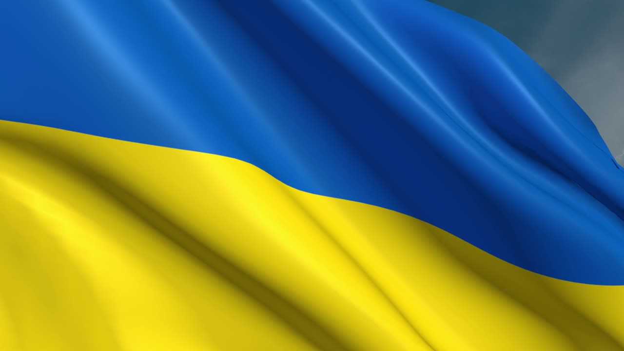 Ukraine - Flag - 4K - Loop