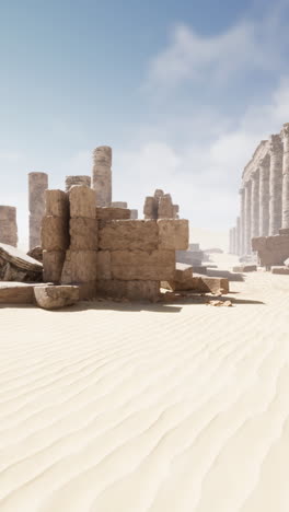 antiguas ruinas en el desierto