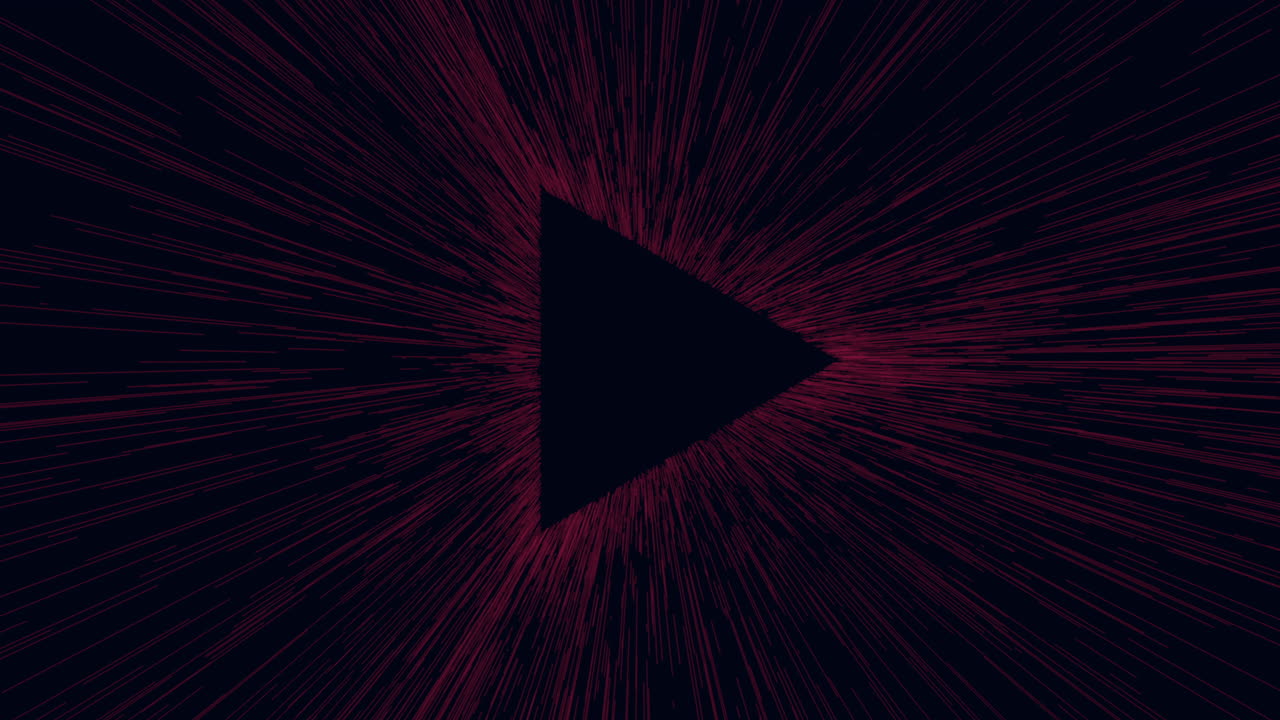 poderoso triángulo rojo iluminado por una luz brillante