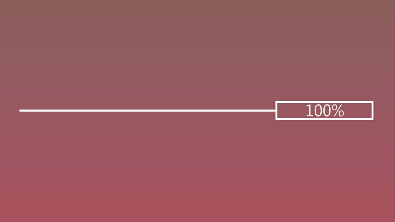 분홍색 배경의 점 위의 퍼센트와 함께 데이터 처리의 애니메이션