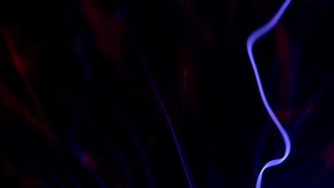 abstract discharges inside the plasma ball