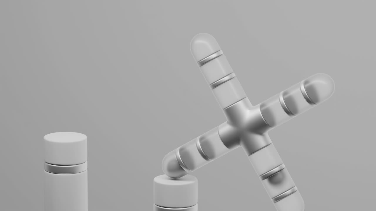 색과 은색의 요소를 가진 추상적인 기하학적 디자인