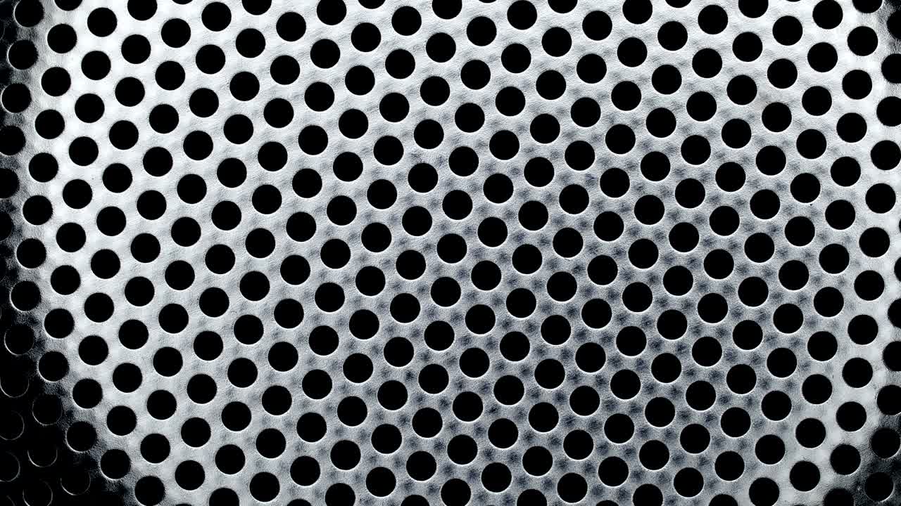 fondo con agujeros perforados.