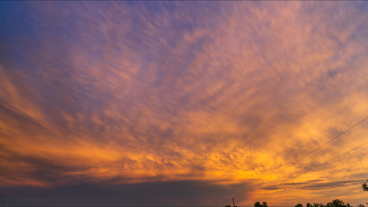 Colorful Sunset Sky with Clouds