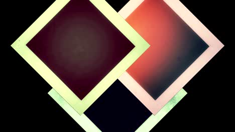 graphic pattern of rhombus shapes moving in the background in various directions.