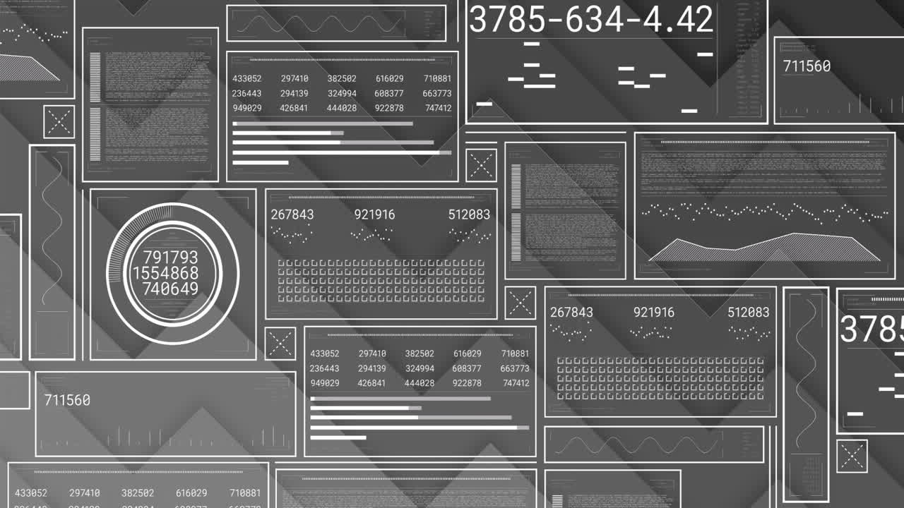 Concentric ring infographic panel being displayed on dark-mode dashboard, showing charts and tables
