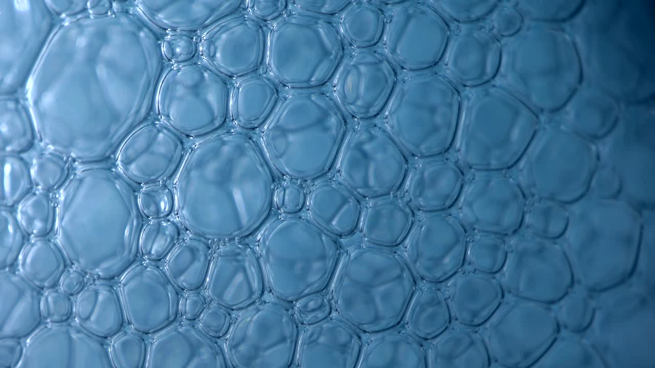 공기 거품, 비누 거품, 물의 표면 긴장, 무지개, 눈부신 비누 거룩, 다채로운 빛 반사, 비디오 효과, 배경, 4k