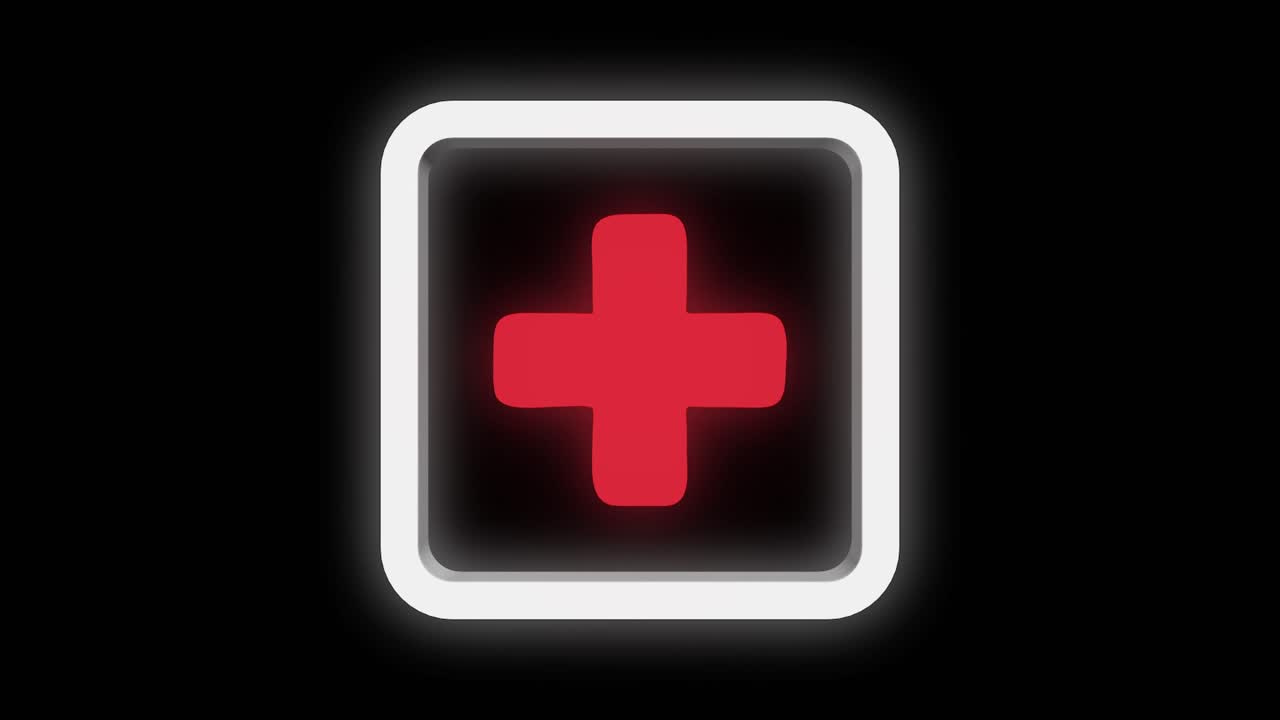 버튼에 은 십자가 기호