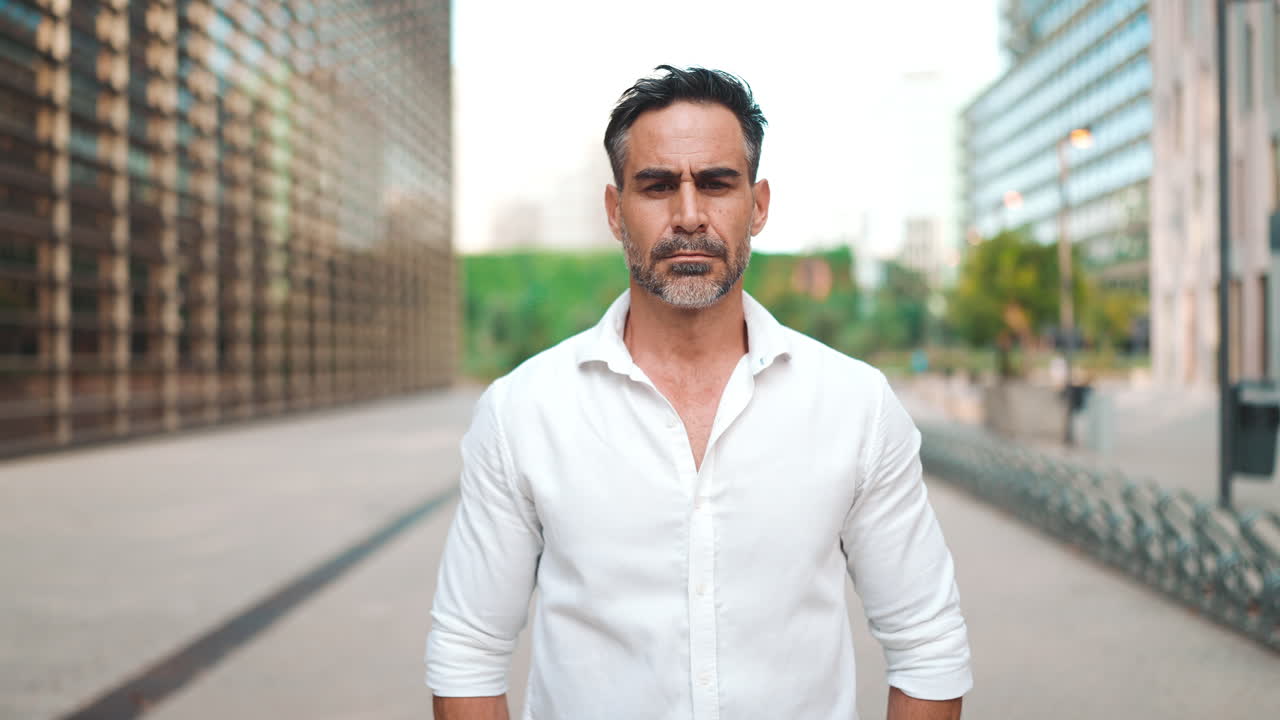 Portrait of a Confident Businessman in the City