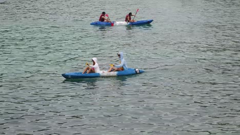 kayaking fun on the ocean