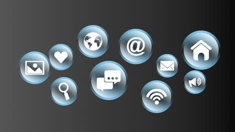 social media and communication icons