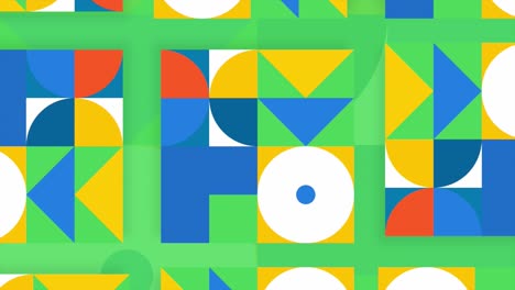 abstract geometric pattern with colorful shapes