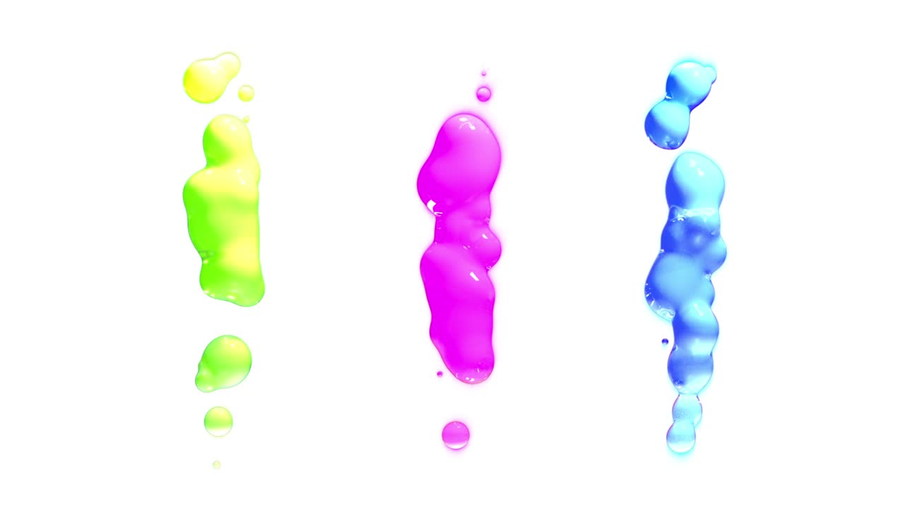 cera de lámpara de lava o formas morphing abstractas, aisladas - video de bucle