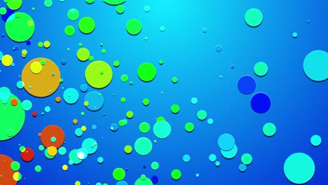 4k abstracción simple en bucle en estilo 2d plano con círculos o discos que cambian de tamaño. diseño minimalista con respaldo azul. luma mate como canal alfa