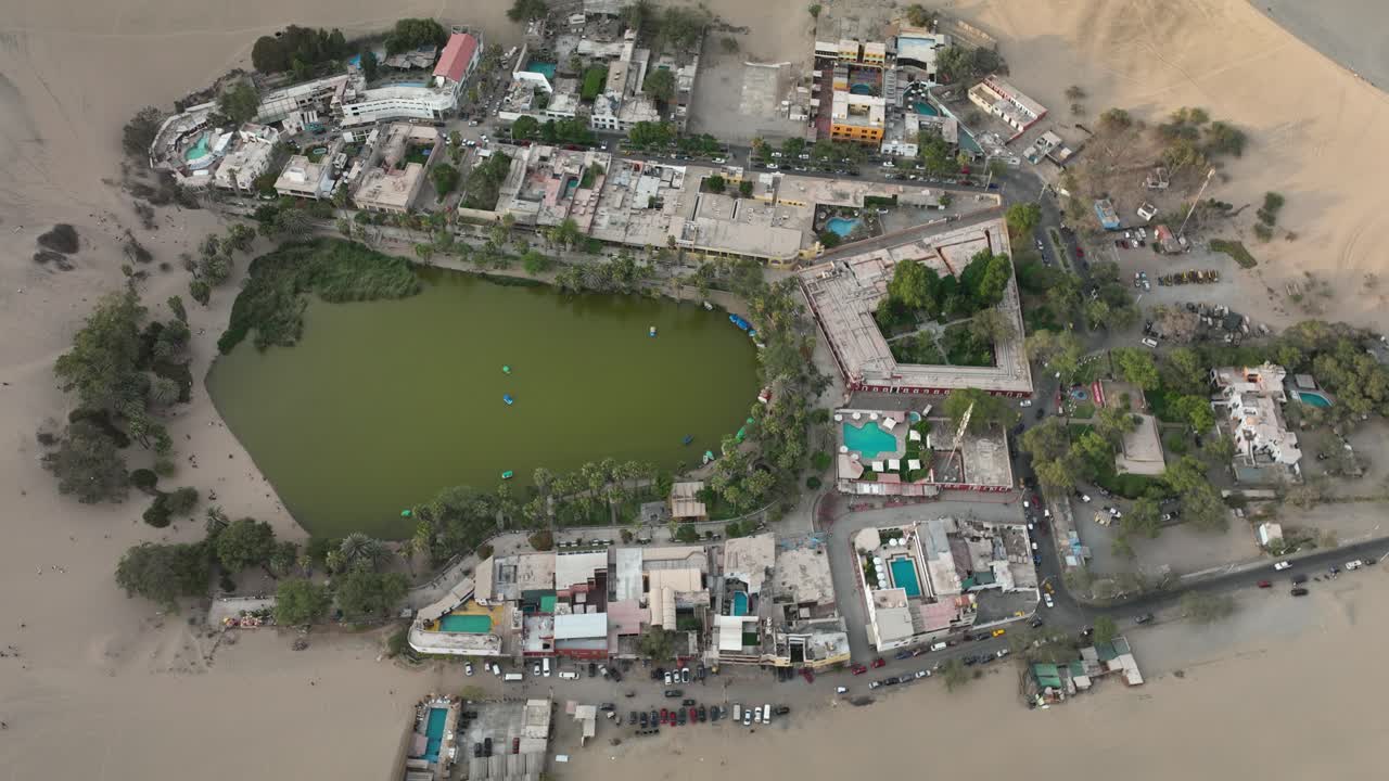 Time Lapse Overhead Shot Of Unique Resort ICA, HUACACHINA