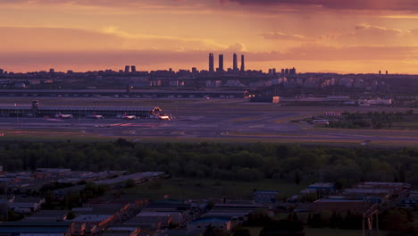 sunset seen from paracuellos del jarama