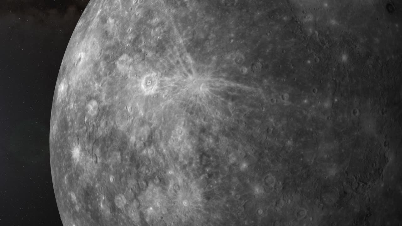 последовательные кадры, показывающие вращение ртути