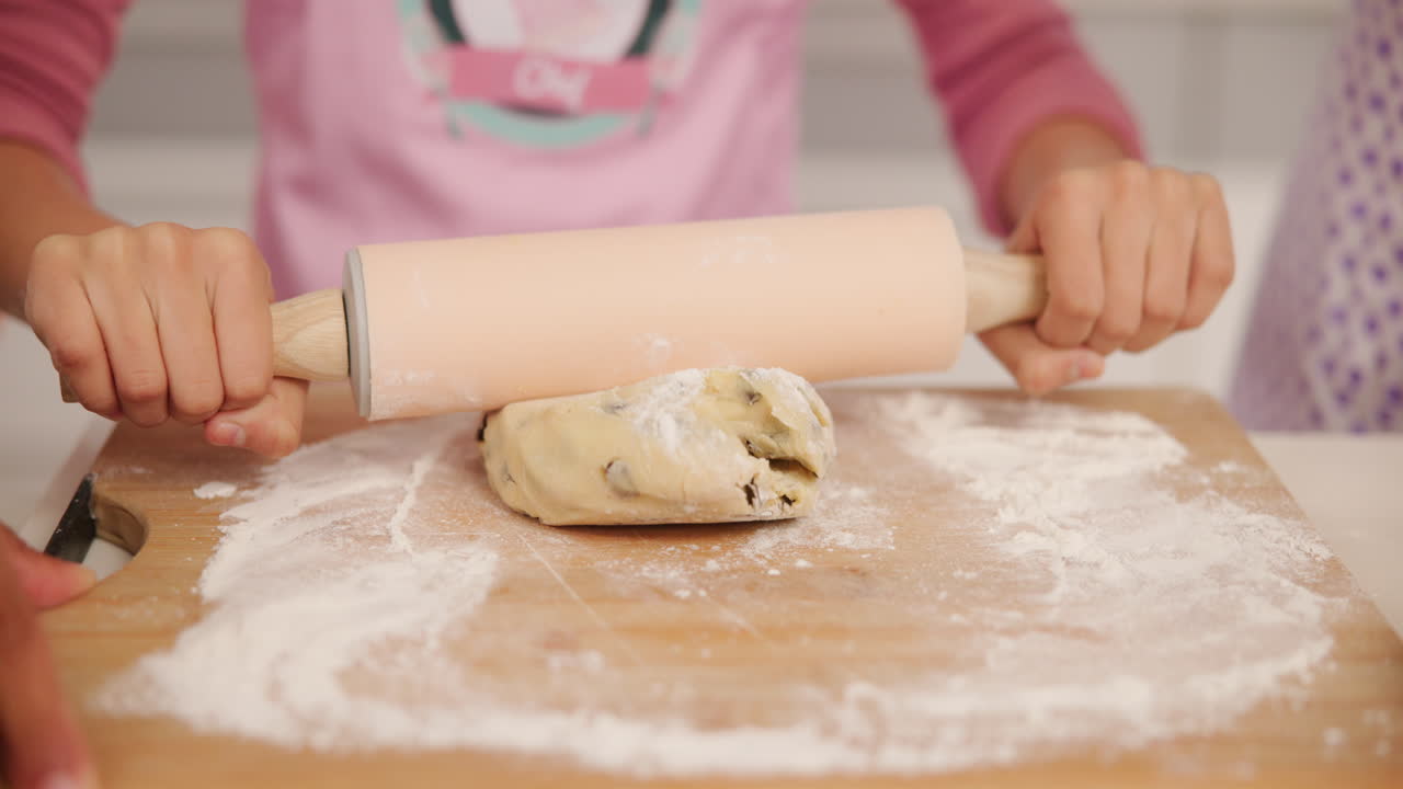 Baking Dough with Rolling Pin