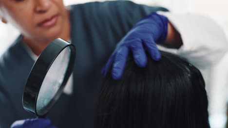 dermatological hair examination