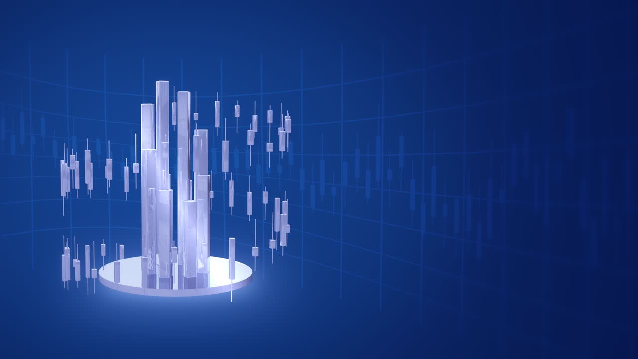 Business background, financial diagram with stock market chart, loop ...