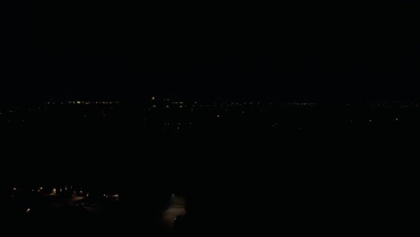 two fireworks in the distance.