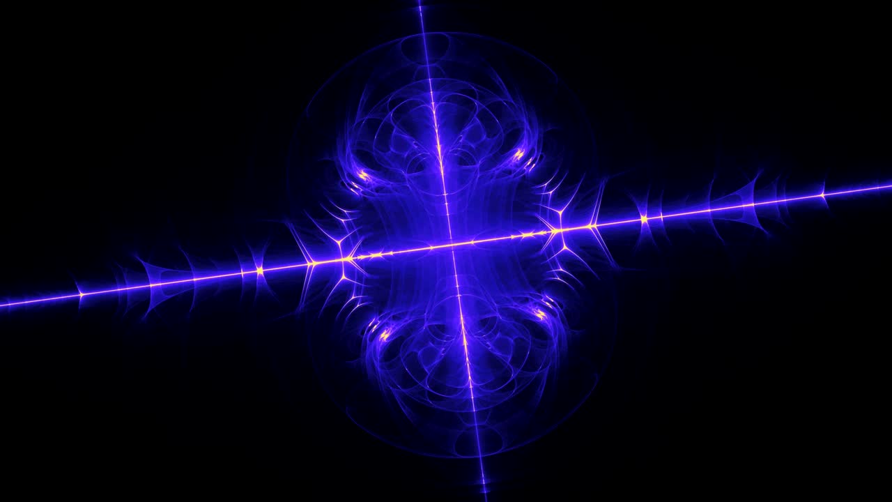animación digital de una forma fractal en bucle