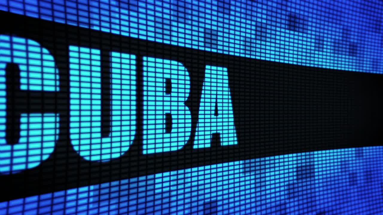 Electronic Displays Showing CUB and UBA