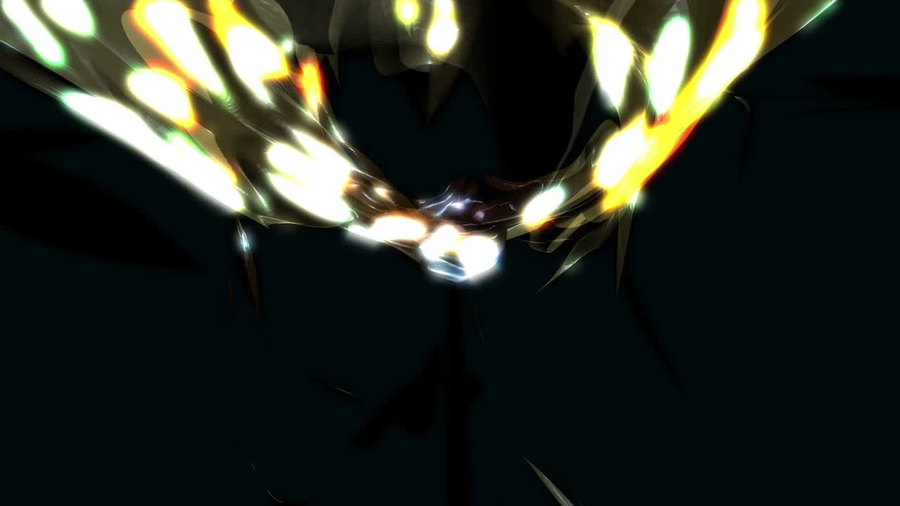 fondo loopable abstracto con energía oscura dorada. v14