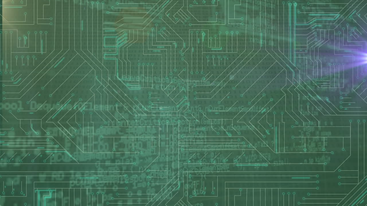 animación del zócalo del procesador sobre un fondo oscuro