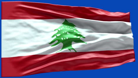 4k highly detailed flag of lebanon - lebanon flag high detail - national flag lebanon wave pattern loopable elements