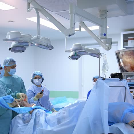 laparoscopy surgical operation in hospital