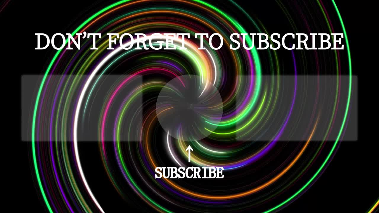 보르텍스 네온 엔드 카드 엔딩 스크린 모션 그래픽