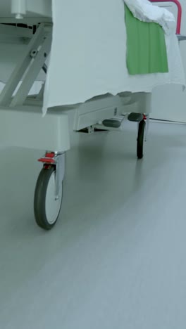 hospital bed with wheels