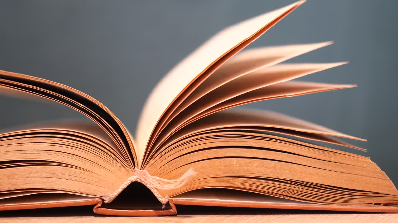 Open Book with Pages Turned